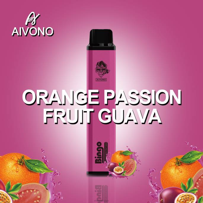 Aivono AIM BINGO 4000 goyave fruit de la passion orange - RN6J132 Aivono Belgique