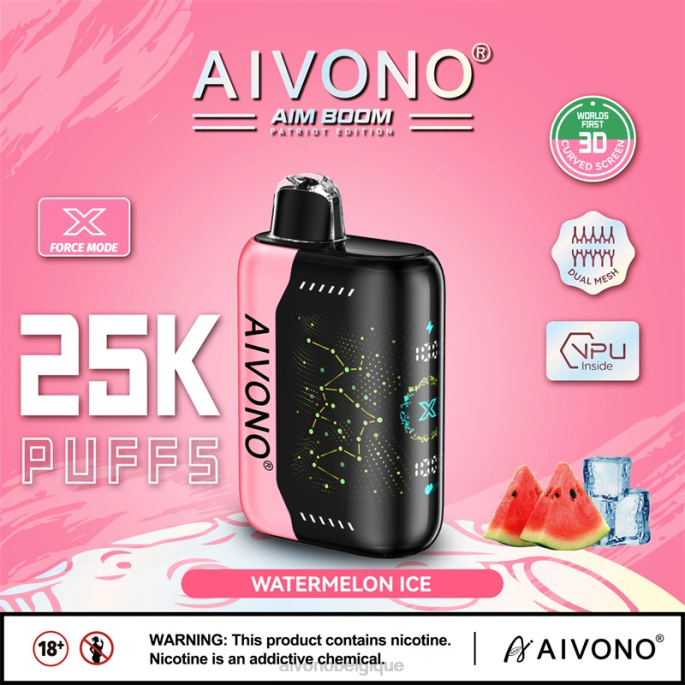 Aivono AIM BOOM 25000 glace à la pastèque - RN6J353 Aivono Puffs