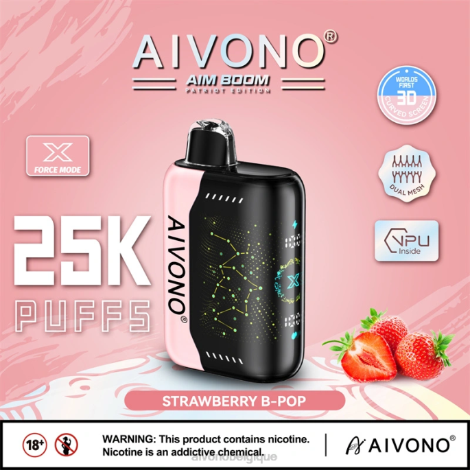 b-pop à la fraise
