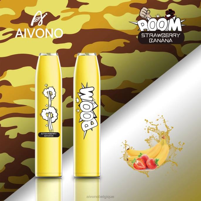 Aivono AIM BOOM 600 fraise banane - RN6J363 Aivono Vape Review
