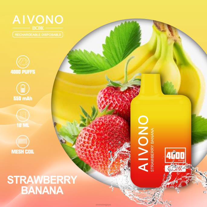 Aivono AIM BOXX 4000 fraise banane - RN6J231 Aivono Vape Review