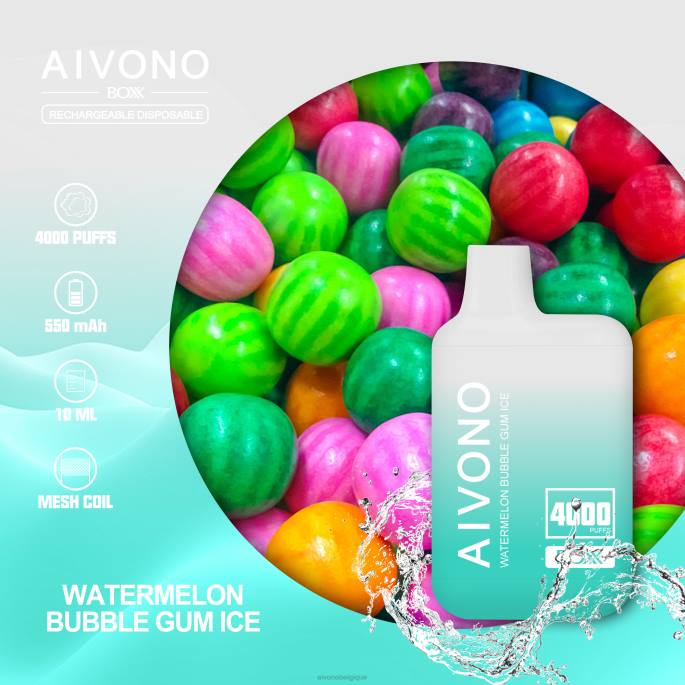 Aivono AIM BOXX 4000 glace bubble-gum à la pastèque - RN6J227 Aivono Vape Review