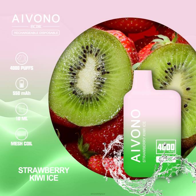 Aivono AIM BOXX 4000 glace fraise kiwi - RN6J229 Aivono Puffs