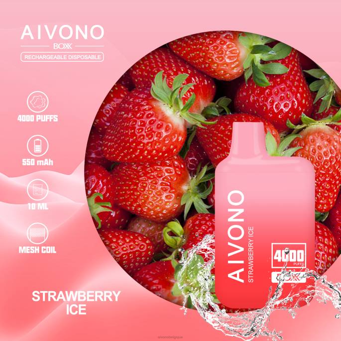 Aivono AIM BOXX 4000 glace à la fraise - RN6J226 Aivono Vape