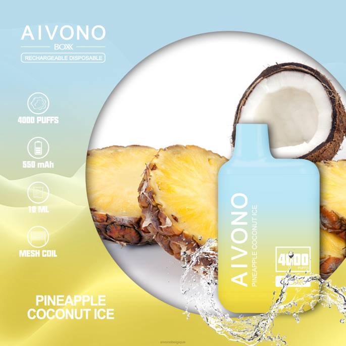 Aivono AIM BOXX 4000 glace à lananas et à la noix de coco - RN6J222 Aivono Vape