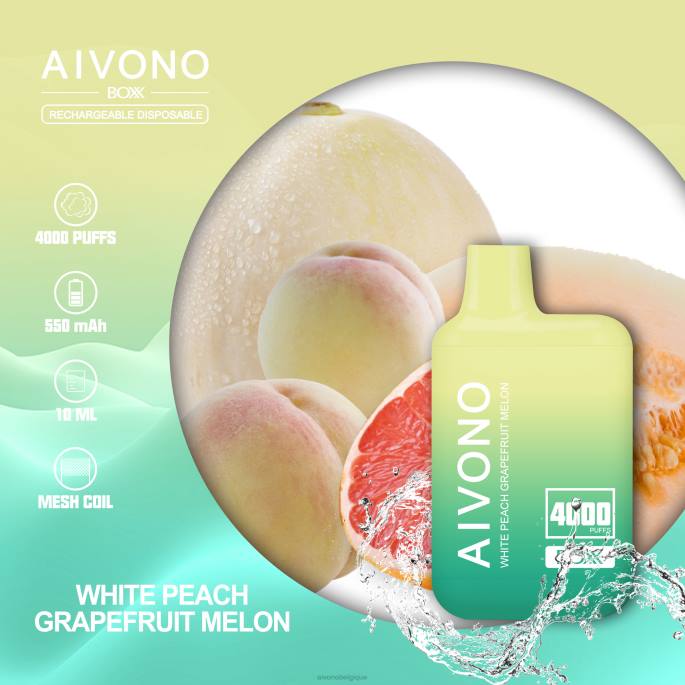Aivono AIM BOXX 4000 melon pamplemousse pêche blanche - RN6J224 Aivono Belgique