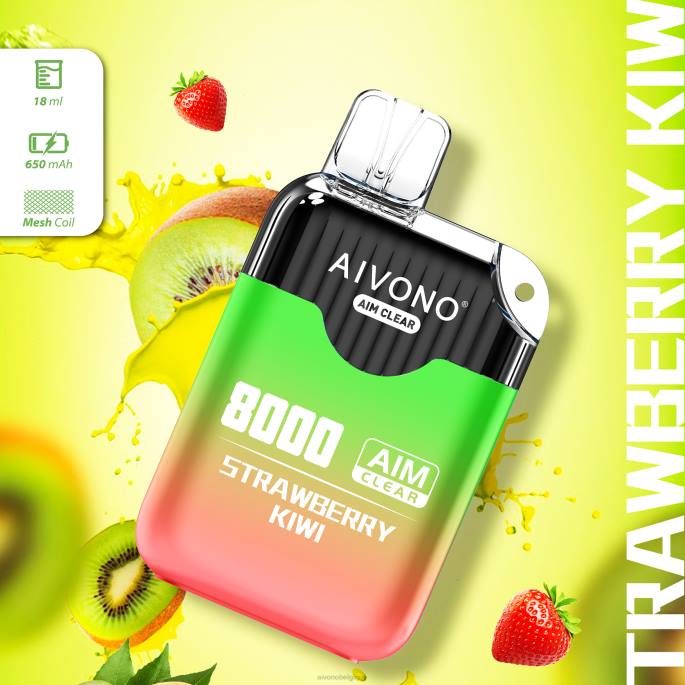 Aivono AIM CLEAR 8000 fraise-kiwi - RN6J210 Aivono Vape