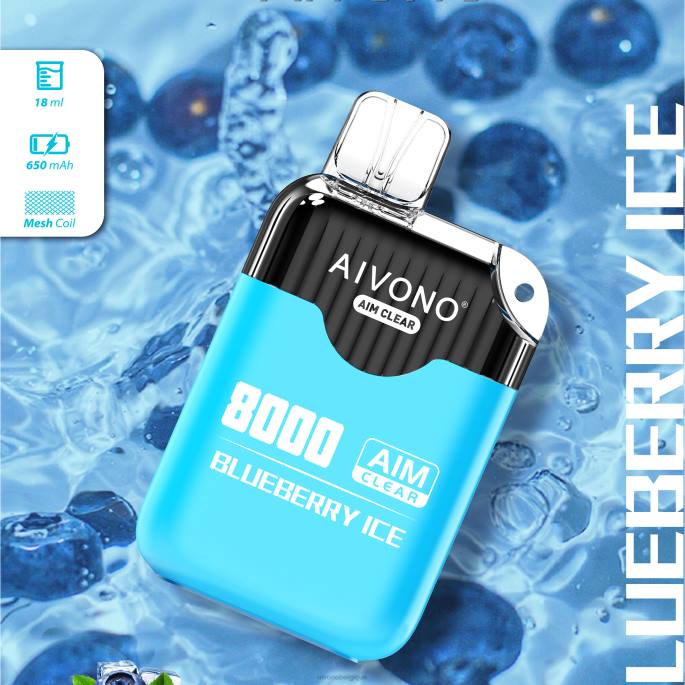 Aivono AIM CLEAR 8000 glace aux myrtilles - RN6J206 Aivono Vape