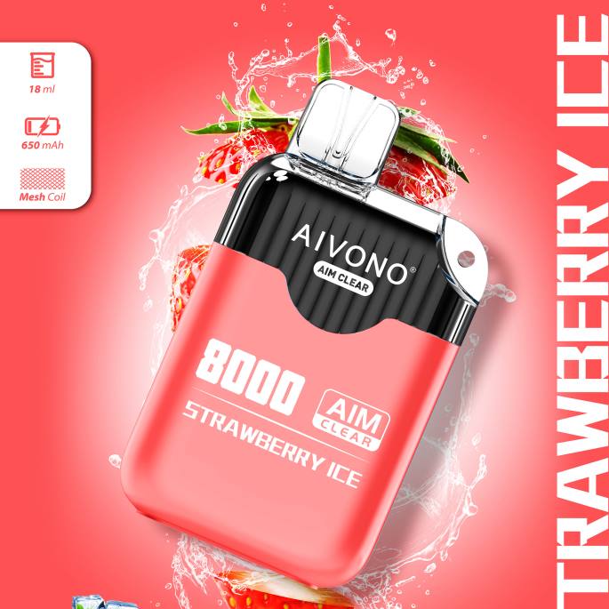 Aivono AIM CLEAR 8000 glace à la fraise - RN6J205 Aivono Puffs