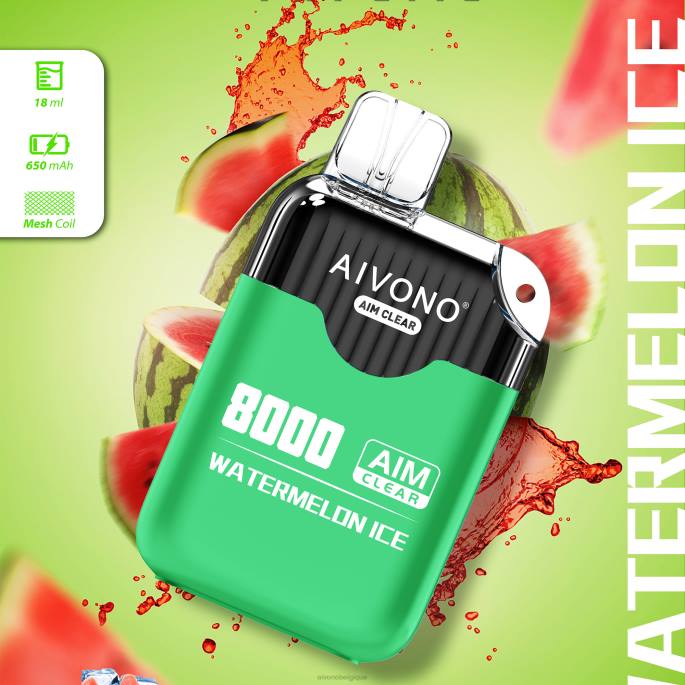 Aivono AIM CLEAR 8000 glace à la pastèque - RN6J204 Aivono Belgique