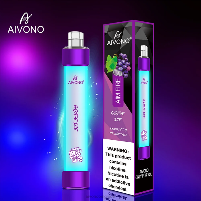 Aivono AIM FIRE 1000 glace aux raisins - RN6J329 Aivono Puffs