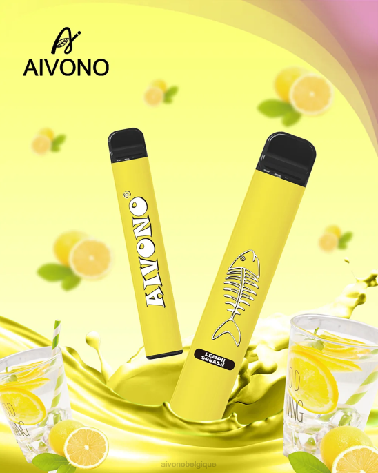 Aivono AIM FISHBONE 600 équipe de citron - RN6J287 Aivono Vape Review