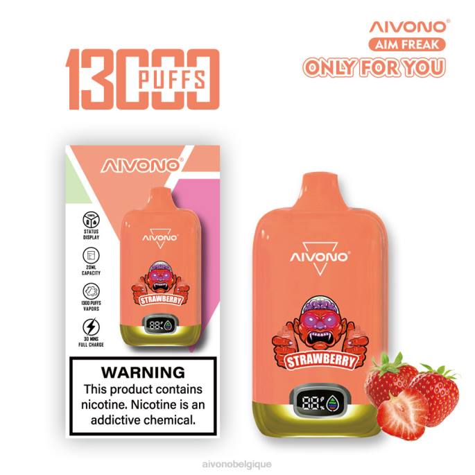 Aivono AIM FREAK 13000 fraise - RN6J243 Aivono Vape Review