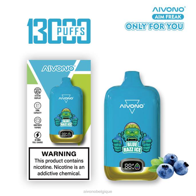 Aivono AIM FREAK 13000 glace bleue - RN6J242 Aivono Vape