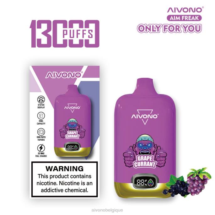 Aivono AIM FREAK 13000 raisin de Corinthe - RN6J251 Aivono Vape Review