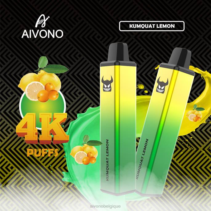 Aivono AIM FREAK 4000 citron kumquat - RN6J256 Aivono Belgique
