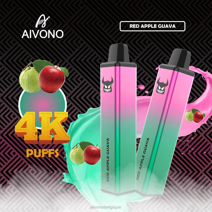 Aivono AIM FREAK 4000 goyave pomme rouge - RN6J257 Aivono Puffs