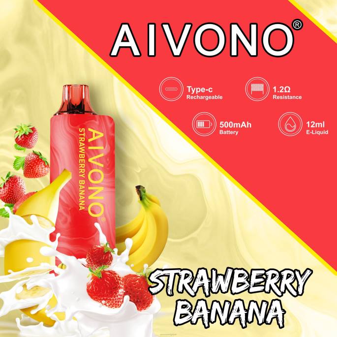 Aivono AIM GUN 7000 fraise banane - RN6J107 Aivono Vape Review