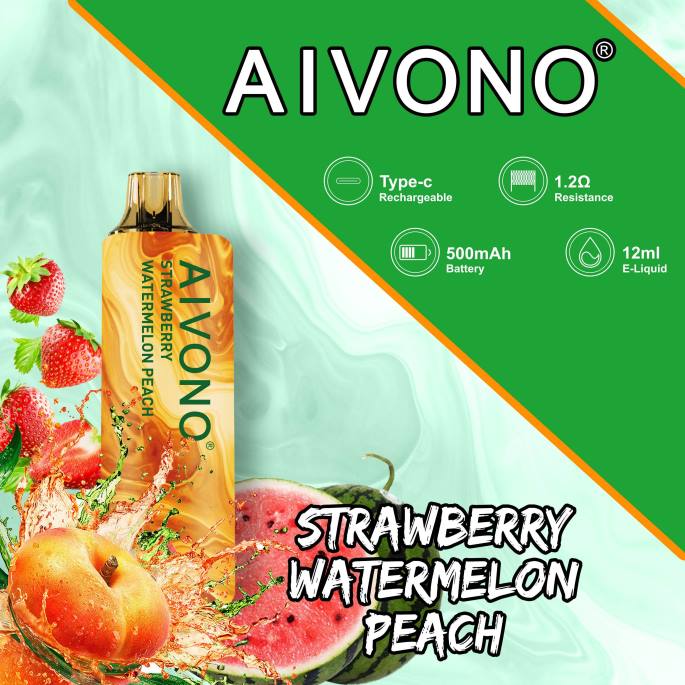 Aivono AIM GUN 7000 pêche pastèque fraise - RN6J108 Aivono Belgique
