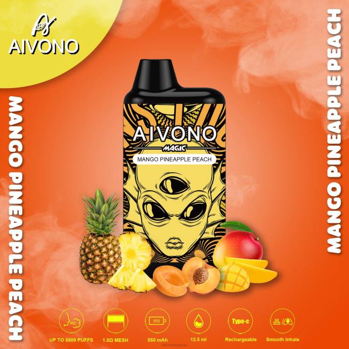Aivono AIM MAGIC cigarette de boîte de 5800 bouches mangue ananas pêche - RN6J88 Aivono Belgique