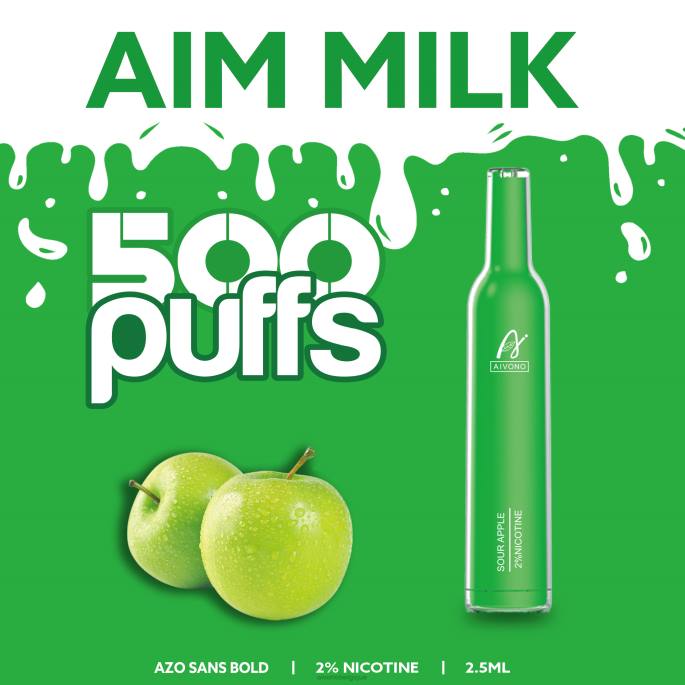 Aivono AIM MILK 500 pomme aigre - RN6J267 Aivono Vape Review