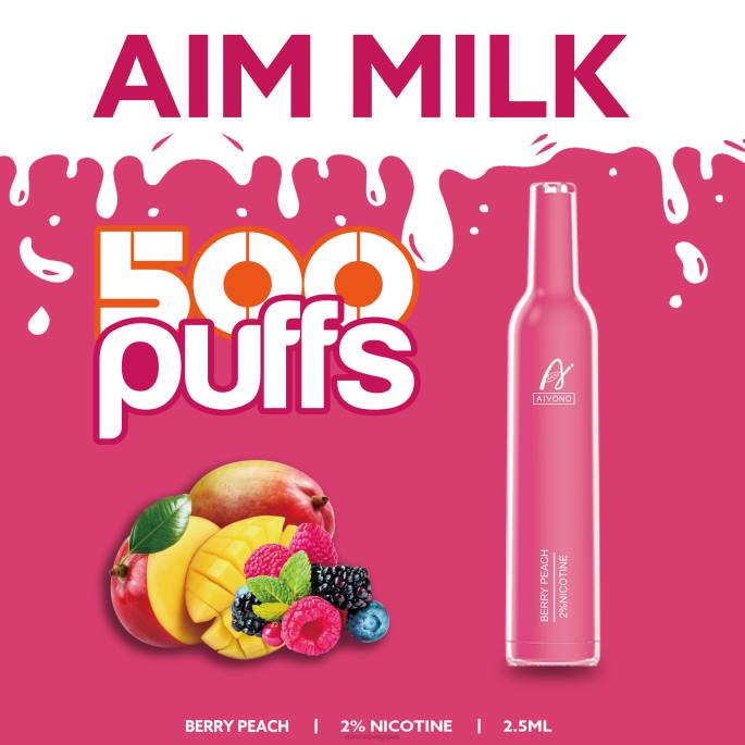 Aivono AIM MILK 500 pêche aux baies - RN6J273 Aivono Puffs