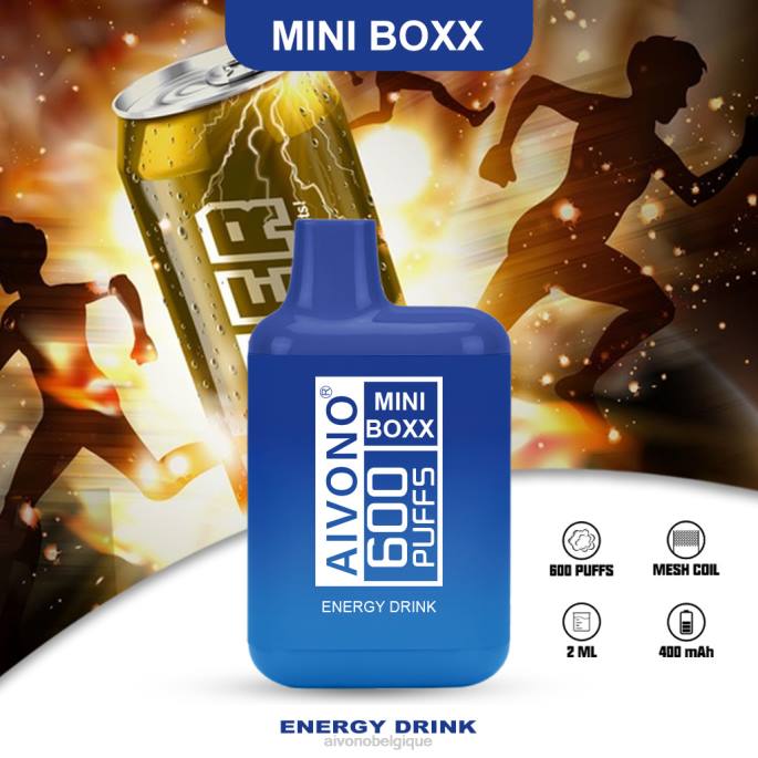 Aivono AIM MINI BOXX 600 boisson énergisante - RN6J237 Aivono Puffs