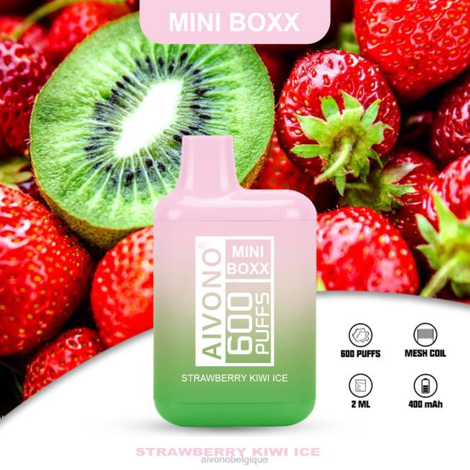 Aivono AIM MINI BOXX 600 glace fraise kiwi - RN6J234 Aivono Vape