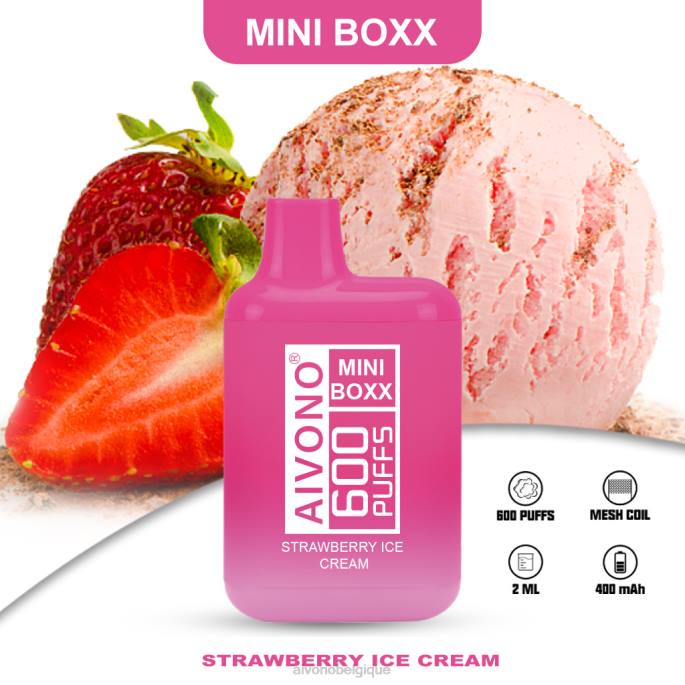 glace à la fraise