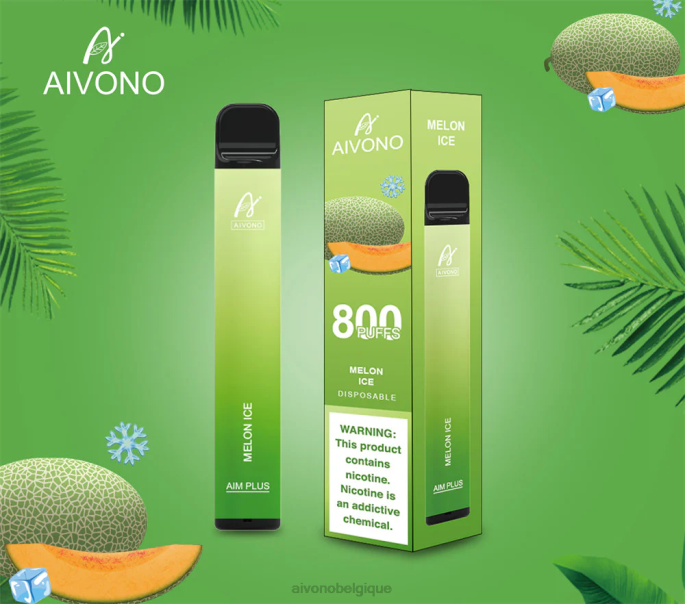 Aivono AIM PLUS 800 glace au melon - RN6J187 Aivono Vape Review