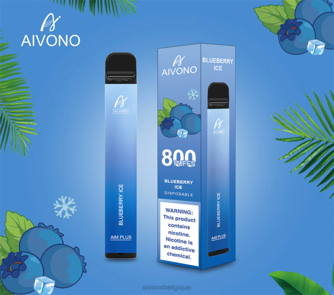 Aivono AIM PLUS 800 glace aux myrtilles - RN6J175 Aivono Vape Review