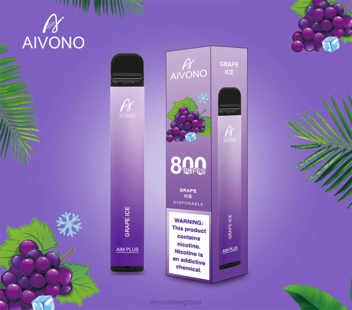 Aivono AIM PLUS 800 glace aux raisins - RN6J179 Aivono Vape Review