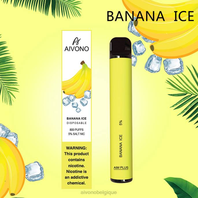 Aivono AIM PLUS 800 glace à la banane - RN6J171 Aivono Vape Review