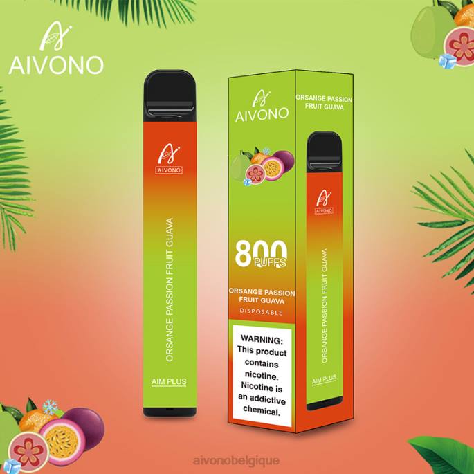 Aivono AIM PLUS 800 goyave orange fruit de la passion - RN6J189 Aivono Puffs