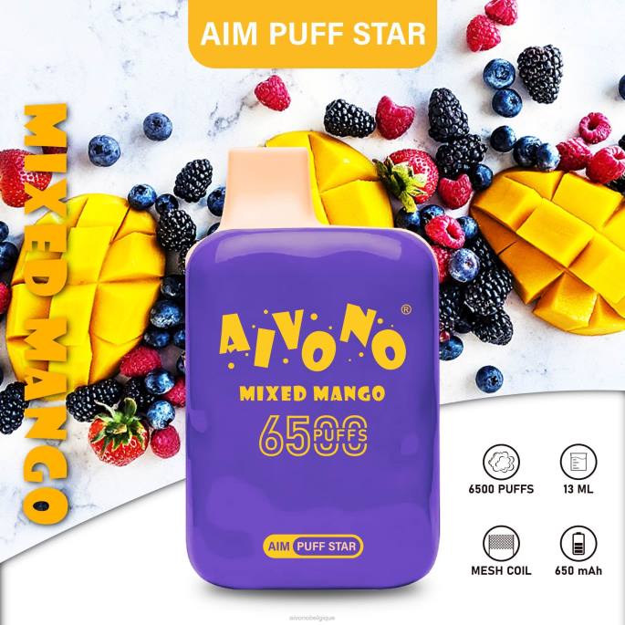 Aivono AIM PUFF STAR 6500 mangue mélangée - RN6J296 Aivono Belgique