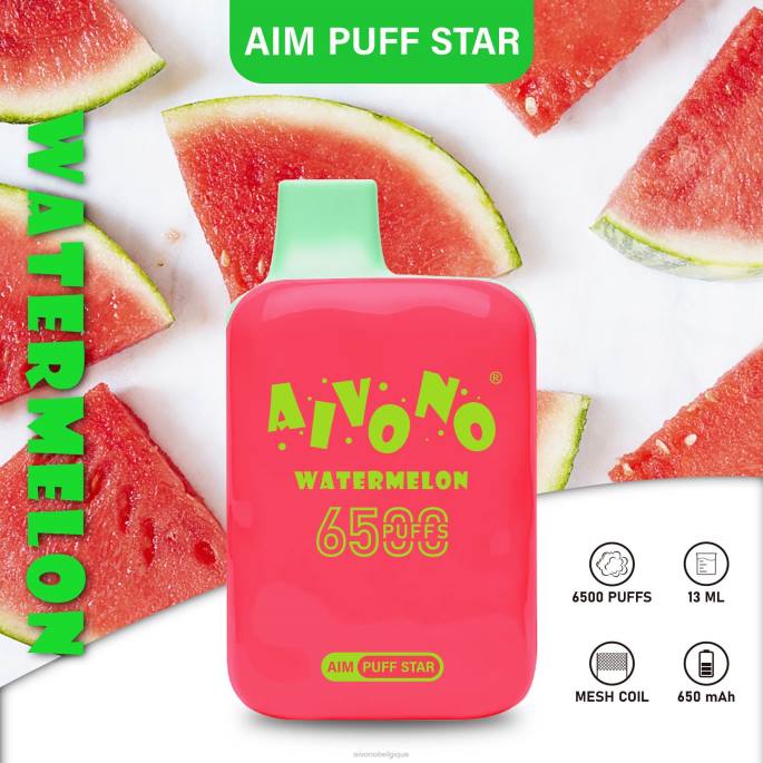 Aivono AIM PUFF STAR 6500 pastèque - RN6J291 Aivono Vape Review
