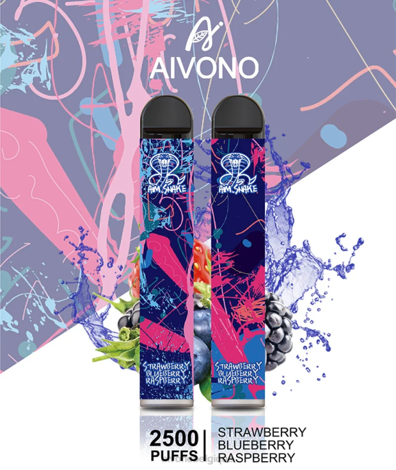 Aivono AIM SNAKE 2500 fraise myrtille framboise - RN6J318 Aivono Vape