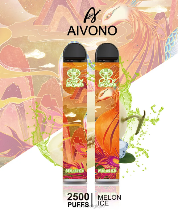 Aivono AIM SNAKE 2500 glace au melon - RN6J311 Aivono Vape Review