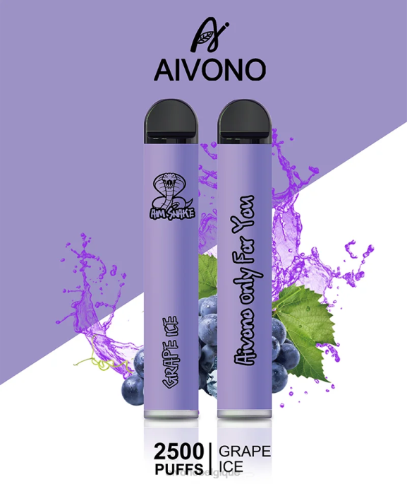 Aivono AIM SNAKE 2500 glace aux raisins - RN6J306 Aivono Vape