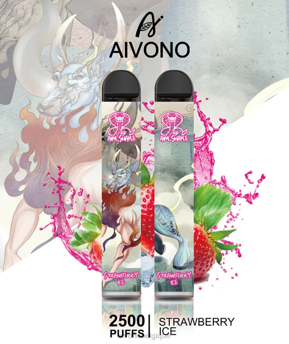 Aivono AIM SNAKE 2500 glace à la fraise - RN6J319 Aivono Vape Review