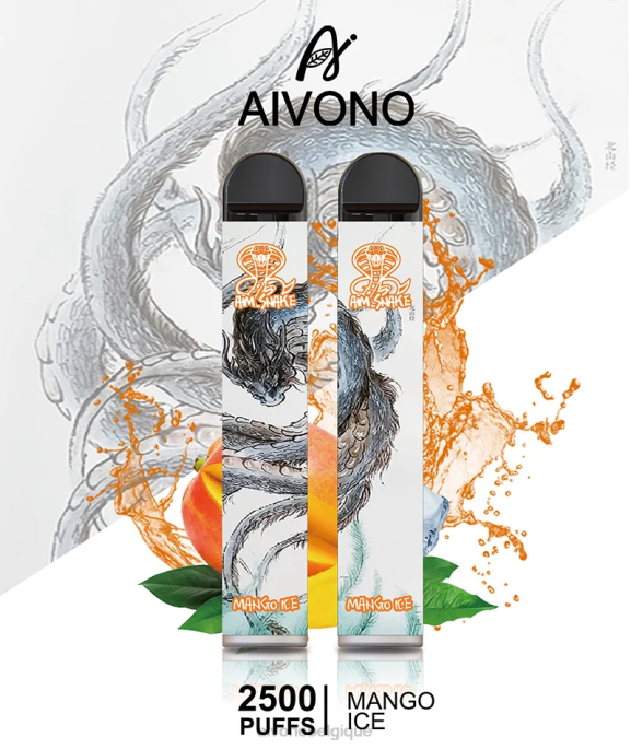 Aivono AIM SNAKE 2500 glace à la mangue - RN6J313 Aivono Puffs