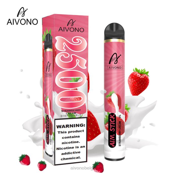 Aivono AIM STICK 2500 crème de fraise - RN6J155 Aivono Vape Review