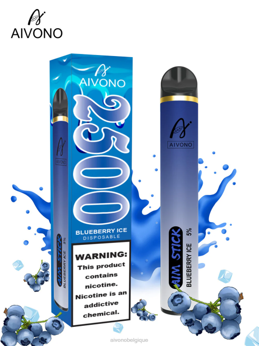 Aivono AIM STICK 2500 glace aux myrtilles - RN6J152 Aivono Belgique