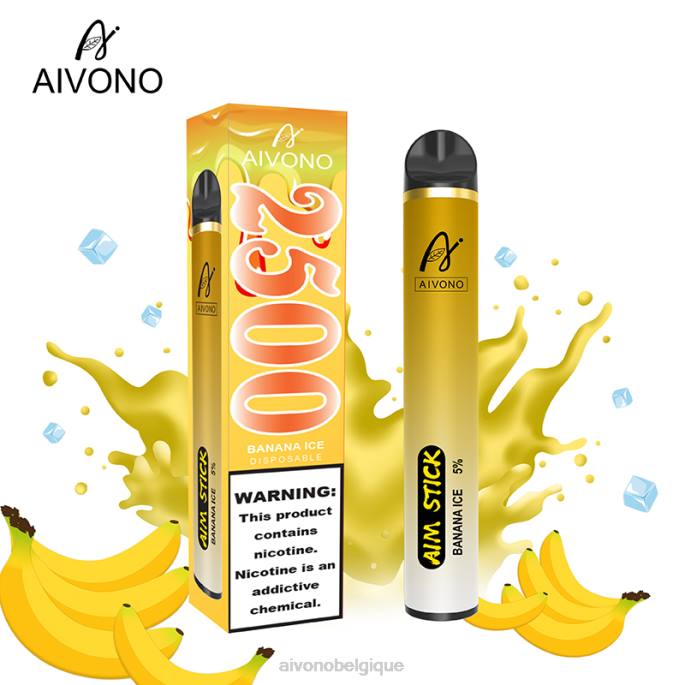 Aivono AIM STICK 2500 glace à la banane - RN6J151 Aivono Vape Review