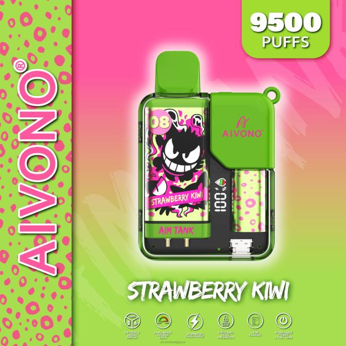 Aivono AIM TANK 9500 fraise-kiwi - RN6J47 Aivono Vape Review