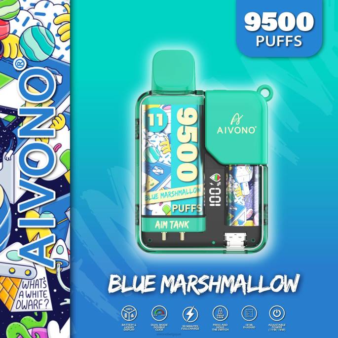 Aivono AIM TANK 9500 guimauve bleue - RN6J42 Aivono Vape