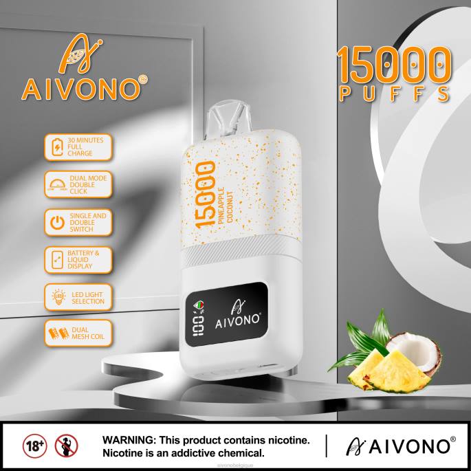 Aivono AIM magic 15000 ananas noix de coco - RN6J72 Aivono Belgique
