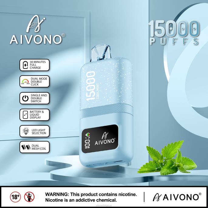 Aivono AIM magic 15000 menthe fraîche - RN6J62 Aivono Vape