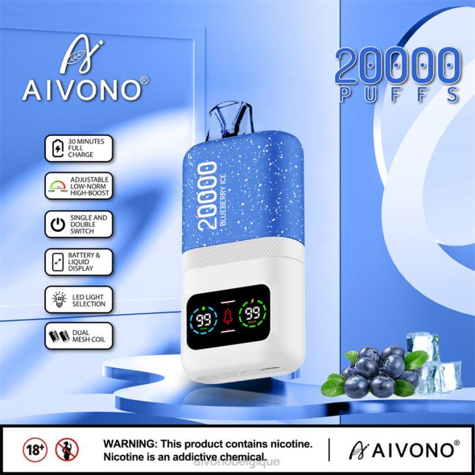 Aivono AIM magic 20000 glace aux myrtilles - RN6J73 Aivono Puffs