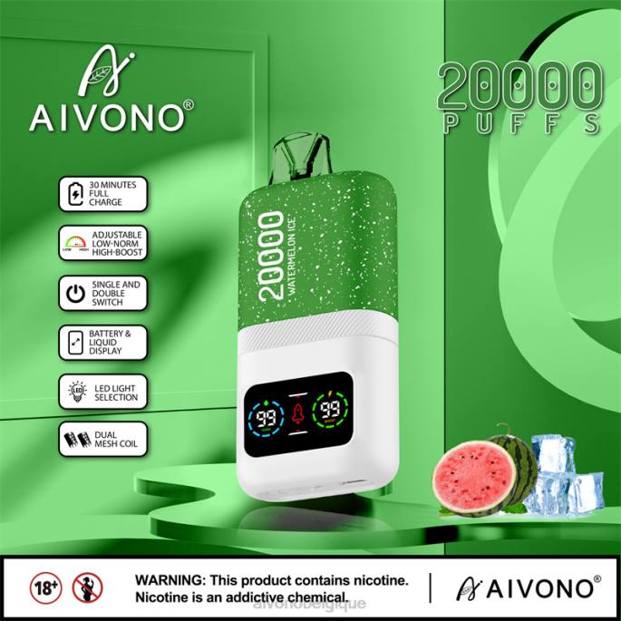 Aivono AIM magic 20000 glace à la pastèque - RN6J75 Aivono Vape Review